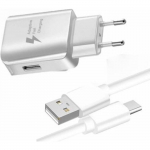 Laadija - Samsung - Galaxy A33 5G - Kiirlaadija 3A - USB-C kaabel - Optimaalne turvalisus valge