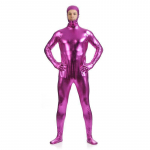 Meeste t&auml;ieliku kattega avatud n&auml;oga kummist Zentai &uuml;likond lavaliseks esinemiseks Adult 3XL roosa