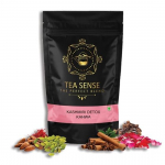 TEA SENSE Kashmiri Detox Kahwa | Loose Leaf | 100 g | Almonds, Saffron, Cinnamon, Cardamom, and Cloves | 50+ Cups