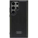Audi Synthetic Leather Magsafe S24 Ultra S928 Czarny/Black Hardcase Au-Tpupcms24U-Q5/D1-Bk