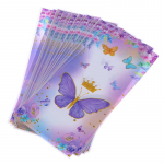 50 tk Butterfly kommikott lintsidemetega s&uuml;nnip&auml;evapeo kaunistuseks lastele kingituste pakkimiskott Beebi du&scaron;&scaron;i pulmatarbed