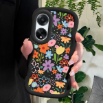 V&auml;rvitud muster Big Wave Edge pehme silikoon materjal Macaron telefoni &uuml;mbris p&otilde;rutuskindel kaitsev kummist &uuml;mbris OPPO Reno Realme jaoks OPPO A57 4G roosa