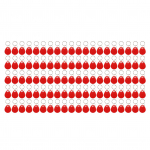 100 tk RFID fob 125 kHz veekindel tundlik induktsioon l&auml;hedus ID kaardi m&auml;rgistik ukse sissep&auml;&auml;su jaoks