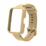 Rihm + &uuml;mbris Huawei kella Fit 2 nutikella kaitseraua katte asendusk&auml;ev&otilde;ru randmepaela jaoks Huawei kella Fit 2 rihma jaoks Huawei Watch Fit 2 beež