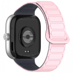 Xiaomi Smart Band 8 Pro/Redmi Watch 4 jaoks Magnetiline TPU Kellarihm Kahev&auml;rviline Rihm Midnight Blue+Grey