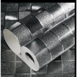 Mitteiseliimuvad mosaiiktapeedi rullid seinakaunistuseks L&auml;ikiv Peegel S&auml;ra Valgust peegeldav Kuldne H&otilde;bedane Seinakleebised 2mx53cm gray