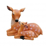 Aia Hirvekuju Sika Hirv Ema ja Poeg Skulptuur Ilmastikukindel V&auml;litingimustes Hirvekuju Muruplatsi Tagahoovi Terrassi Dekoratsiooniks A