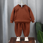 Beebi soojad komplektid Kevad-s&uuml;gis trendikas &uuml;likond poistele t&uuml;drukutele dressipluus riietus lastele puuvillane vabaaja spordip&uuml;ksid 110