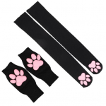 1 komplekt Naistele 3D Kassik&auml;ppade Sukad Kindad Komplekt Kawaii Cat Cosplay Kitty Sokid &Uuml;hev&auml;rvilised Libisemisvastased Halloweeni Peo Kassik&auml;ppade Padja sokid