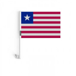 Drapeau &ndash; Libeeria &ndash; 10 t&uuml;kki &ndash; 14 x 21 cm &ndash; pol&uuml;ester &ndash; matt ja plastist