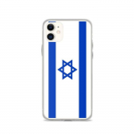 Coque iPhone 11 &ndash; PIXELFORMA &ndash; Drapeau d'Isra&euml;l &ndash; Silikoonist supp &ndash; T&auml;ielik kaitse &ndash; Mixte
