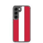 Coque T&eacute;l&eacute;phone &ndash; Samsung &ndash; Galaxy S23 Plus &ndash; Drapeau de l'Autriche &ndash; Supp &ndash; Mitmev&auml;rviline