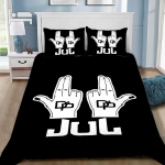 JuL Tekikott Padjap&uuml;&uuml;r Voodipesu komplekt T&auml;iskasvanud Poisid T&uuml;drukud Magamistoa Kaunistus Laste Kingitus &Uuml;he-kahekohaline Suur suurus 100x135cm