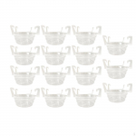15 Count Flower Pot Tray with Hook for Draining Water in Gardens 6inch