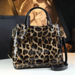 Ehtne Nahk Naiste K&auml;ekotid Uus Totes Kott Moodne Krokodillitr&uuml;kiga Koti Kuju Retro &Otilde;lakott Messenger Kotid Trend 2025 leopard