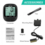 Jalgrattakompuuter Jalgratas Veekindel Juhtmega Spidomeeter ja Odomeeter Stopper Ts&uuml;kli Jalgrattakompuuter LED-ekraaniga Ts&uuml;kli jaoks Sobiv