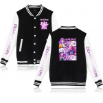 KPop Deemonik&uuml;tid Huntrix Grupi Merch Baseballijakk Unisex Varsity Stiilis Graafiline Jakk K-Popi & Anime Filmide F&auml;nnidele XS must
