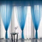 Solid mitmev&auml;rvilised t&uuml;lli l&auml;bipaistvad aknakardinad elutoa kaunistamiseks Valged kardinad toa jaoks Magamistoa k&ouml;&ouml;k Voile Organza kardinad kardinad W100xL200CM 2pcs