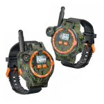 Laste walkie-talkied 2 tk Laetavad walkie-talkied lastele, kahesuunaline raadioside Talky kamuflaažiroheline v&auml;rv