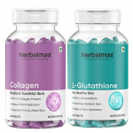 Herbal Max Kollageeni ja Glutatiooni Toidulisandid - 120 tk C-vitamiiniga | Peptiidid Vananemisvastaseks ja Naha Selguseks