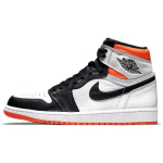 Air Jordan 1 Retro High OG Electro Orange Unisex tossud Valge Must 555088-180 35.5