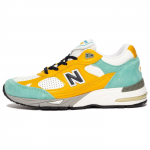 Sneakersnstuff x New Balance 991 Valmistatud Inglismaal Salajane V&auml;rvikombinatsioon Meeste Tossud Kollane M&uuml;ndiroheline Valge M991SNS 41.5