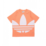 Adidas Originals Big Trefoil Boxy T-s&auml;rk &Uuml;legabariidilise Logotr&uuml;kiga Meeste Topp Roosa FM9905 XS
