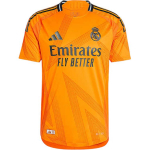 Adidas Real Madrid SS24 V&otilde;&otilde;rsil Authentic Br&auml;ndilogo Mood L&uuml;hikeste Varrukatega Jalgpallis&auml;rk Meeste Topid Oranž IZ1642 2XL