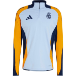 Adidas SS24 Real Madrid Seeria V&auml;rviplokk Mugav Mood Poollukuga Pusa Pikkade Varrukatega Jalgpallis&auml;rk Meeste Topid Sinine IT5118 L orange