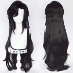 Anime Tian Guan Ci Fu Hu Hua Cheng Xie Lian Parukas S&uuml;nteetiline Pikk Sirge Must Cosplay Juukseparukas Peoks Halloweeniks as the picture-