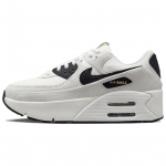 Nike Air Max 90 LV8 Valge Metallik Kuldne Must Naiste Tossud Vabaajajalatsid HQ3497-100 38.5