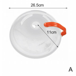 Mikrolaineahju toidukate Kuumakindel toidupritsmekaitse mikrolaineahju panni kaas plaat pliidi kate l&auml;bipaistev pritsmevastane kate