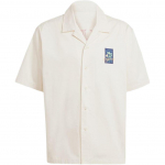 Adidas Originals Leisure League T&auml;hekujuline Logo Polo L&otilde;tv l&otilde;ige &Uuml;he n&ouml;&ouml;biga L&uuml;hikeste varrukatega S&auml;rk Meeste s&auml;rgid Valge JD6345 XL
