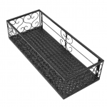 R&otilde;duk&otilde;lglillestend Rippuv lillepoti riputaja Rippuv sepistatud rauast tara Siseruumide aknalaud Sukulentide riiul Sobib Suitable for 6.5cm Railings