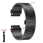 Quickfit titaanist rihm Garmin Fenix 8/7X/6X/6XPro/5X/5XPlus 3 3HR 26mm metallist vabastusega kellarihm For Descent Mk1 Mk2 Enduro jaoks For Fenix 3 3HR gray