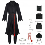 Lapsed Demoni K&uuml;tid Saja Poisid Cosplay Kost&uuml;&uuml;m Halloween T&uuml;drukud Poisid Kpop Saja Kost&uuml;&uuml;m Topid P&uuml;ksid M&uuml;ts K&otilde;rvar&otilde;ngad Komplekt Peo Lava Kids 110 size