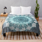 Mandala viskepilt Flanell V&auml;rviline lill Roosa Kollane Sinine Boho stiil Pehme Soe Kerge Voodi diivani diivani jaoks King Queen 70x100cm-XS