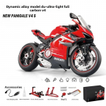 Valatud Pihustus 1:7 Ducati Superleggera V4 Supermootorratta Mudelikogu Miniatuurne Auto Kaunistus Poiss-s&otilde;bra Kingitus M&auml;nguasi S&otilde;iduk punane