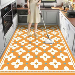 Pleki- ja &otilde;likindel k&ouml;&ouml;givaip kodu PVC-nahast vaip Ameerika retro r&otilde;du p&otilde;randamatt suur ala pestavad libisemiskindlad vaibad 80x160cm