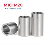M16 M17 M18 M20 304 roostevabast terasest puks Pikendatud seibih&uuml;lss Keermestamata &otilde;&otilde;nes korpus &Uuml;mar sammasliigend ID16x20x25mm-2pcs