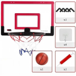 Laste turvalisus siseruumides, naljakas m&auml;ng, v&auml;ike kodune korvpallir&otilde;ngaste komplekt, seinaraam, alus, t&otilde;stev korv, rippuv seljalaud