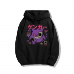 Pok&eacute;mon Superarmas Gengar Anime Tr&uuml;kitud Puuvillane Huppar Meeste ja Naiste S&uuml;gis_Talv Uus Harajuku Vabaaja Halloweeni Top S