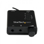 Carte son externe USB avec sortie SPDIF audio num&eacute;rique - STARTECH - ICUSBAUDIO2D - 96 kHz/24 bits - Noir