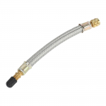 ABSOPRO Rehviklapi Varras &Otilde;hu T&auml;ispuhumise Adapter Vastupidav 150mm Pikk Rehviklapi Pikendus Puhas Vask Roostevaba Teras H&otilde;bedane Toon