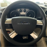Minu hea auto roostevabast terasest auto rooliratta kaunistuse katte kleebis Ford Focus 2 MK2 2005&ndash;2013 autode kujundamiseks h&otilde;be