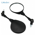 LMoDri Black Universal Foldable Motorcycle Mirror motorbike Side Mirrors Rearview Mirror 8mm 10mm For Honda
