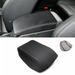 Pehme s&uuml;siniku tekstuuriga nahast k&auml;etoe kate VW Golf 6 MK6 2010 2011 2012 2013 autokeskuse k&auml;etoe karbi nahakatte kleebis red line