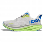 HOKA ONE ONE Clifton 9 libisemisvastased kulumiskindlad madalad jooksutossud Meeste Hall Roheline Sinine Tossud 1132210-stlc 40