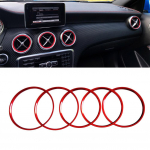 5 tk/komplekt &otilde;hukonditsioneeri ventilatsiooni v&auml;ljalaskeava r&otilde;nga kaunistus Mercedes Benz AB GLA CLA klass W176 W246 C117 X156 AMG jaoks 2013-2018 A class