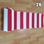 T&otilde;mmatav varikatus Terrassi asendusriie Akna kardinapael Manuaalne v&auml;lis p&auml;ikesekaitse Teki akna kate P&auml;ikesekaitse varikatus Kardin 100x25cm red